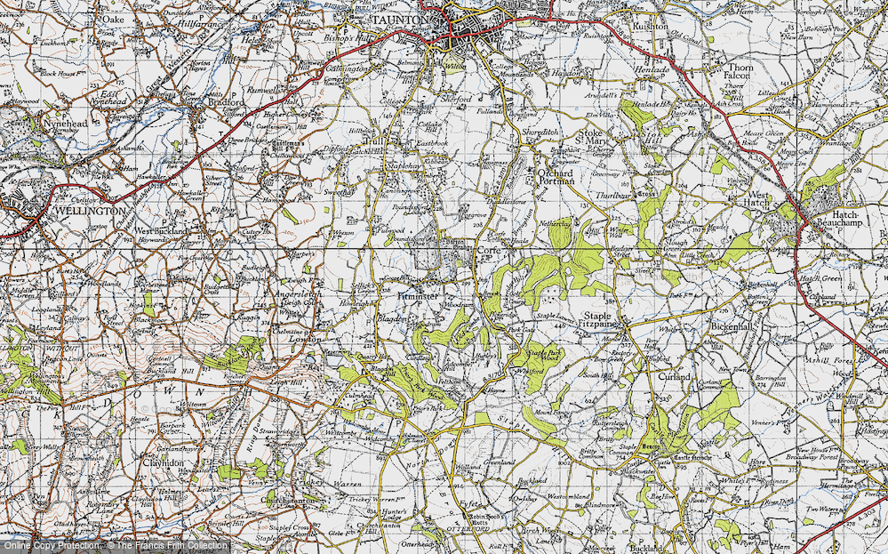 Old Map of Pitminster, 1946 in 1946