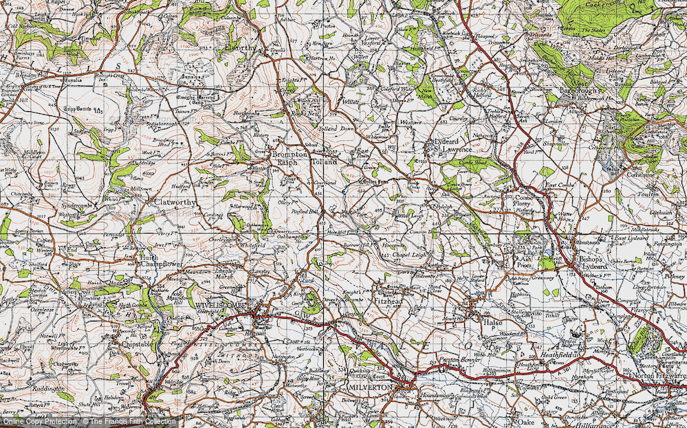 Old Map of Pitsford Hill, 1946 in 1946