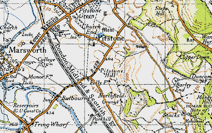 Old map of Pitstone in 1946