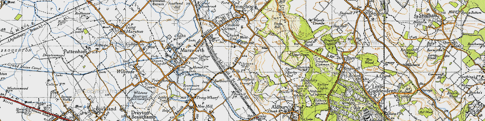 Old map of Pitstone in 1946