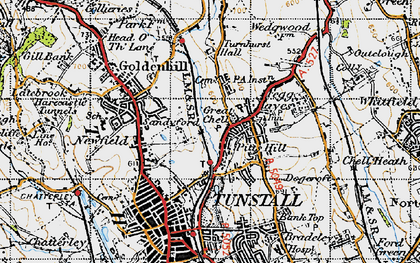 Old map of Pitts Hill in 1946