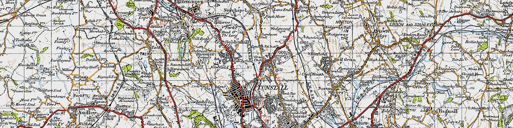 Old map of Pitts Hill in 1946