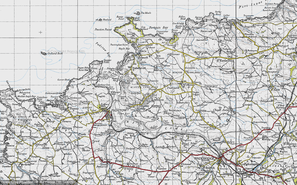 Old Map of Pityme, 1946 in 1946