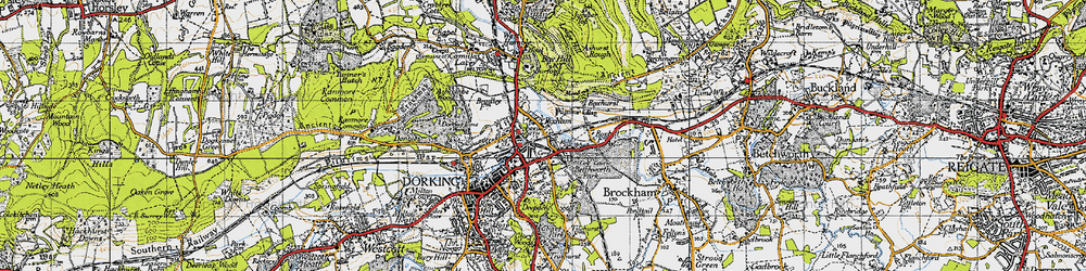 Old map of Pixham in 1940