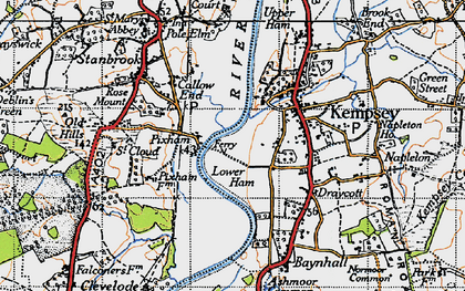 Old map of Pixham in 1947