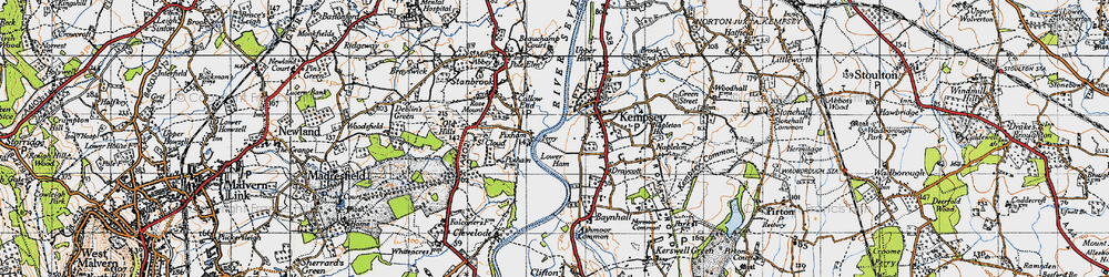 Old map of Pixham in 1947