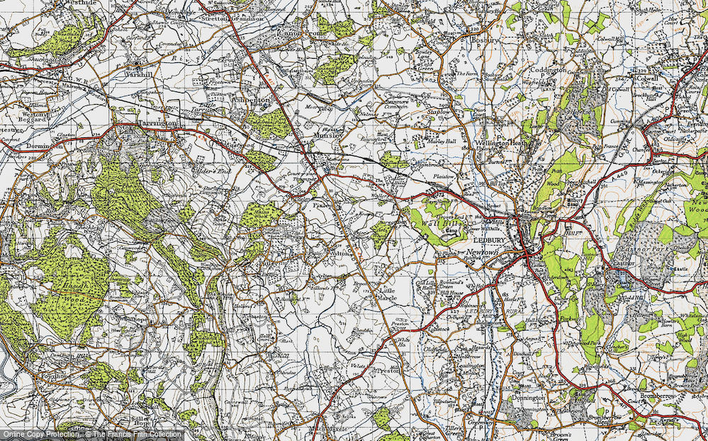 Old Map of Pixley, 1947 in 1947