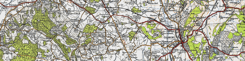 Old map of Ast Wood in 1947