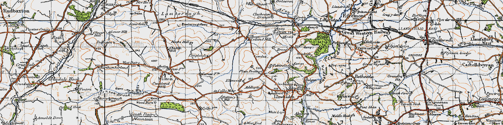 Old map of Plain Dealings in 1946