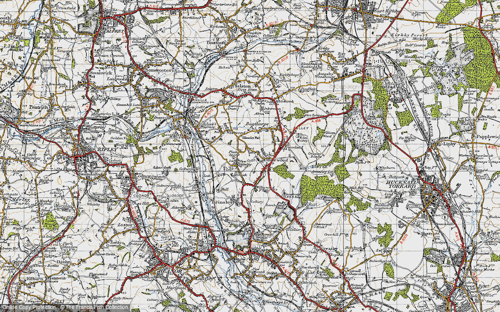 Old Map of Plain Spot, 1946 in 1946