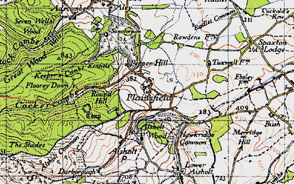 Old map of Plainsfield in 1946
