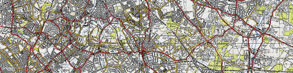Old map of Plaistow in 1946