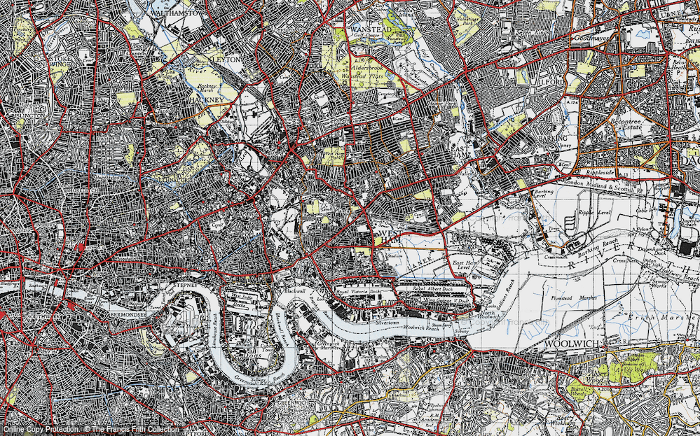 Old Map of Plaistow, 1946 in 1946