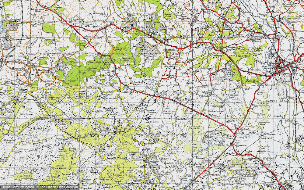 Old Map of Plaitford, 1940 in 1940