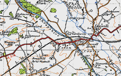 Old map of Plardiwick in 1946