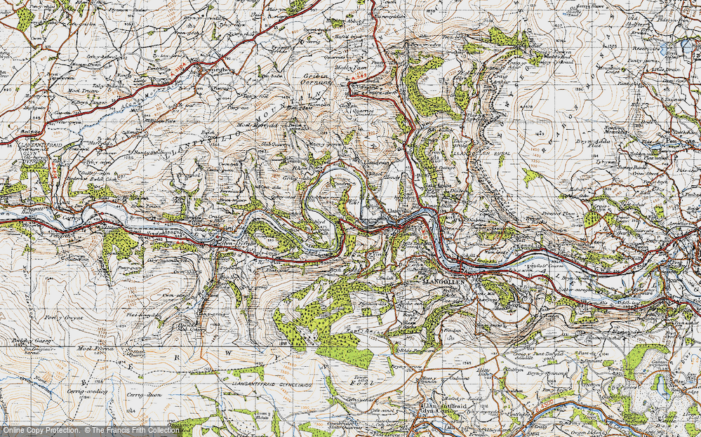 Old Map of Plâs Berwyn, 1947 in 1947