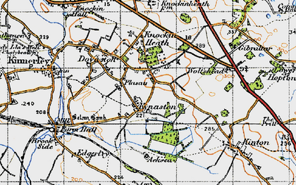 Old map of Plasau in 1947