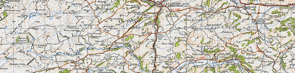 Old map of Plasiolyn in 1947