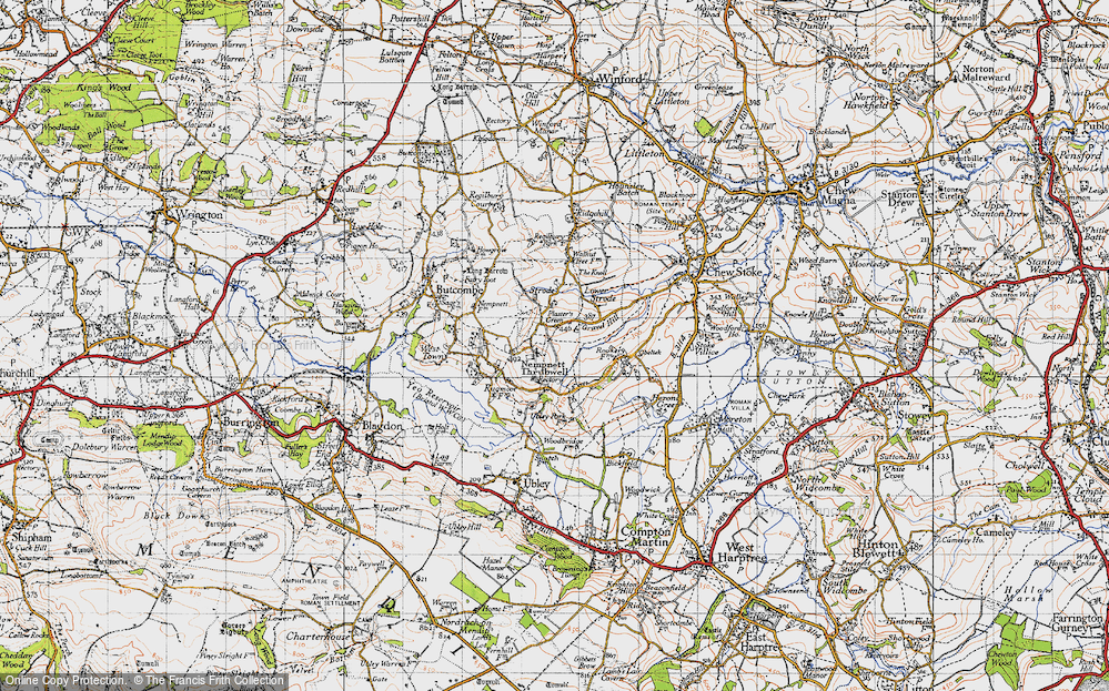 Old Map of Plaster's Green, 1946 in 1946