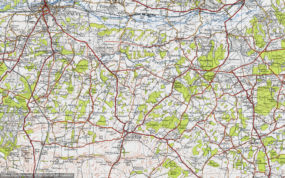 Old Map of Plastow Green, 1945 in 1945
