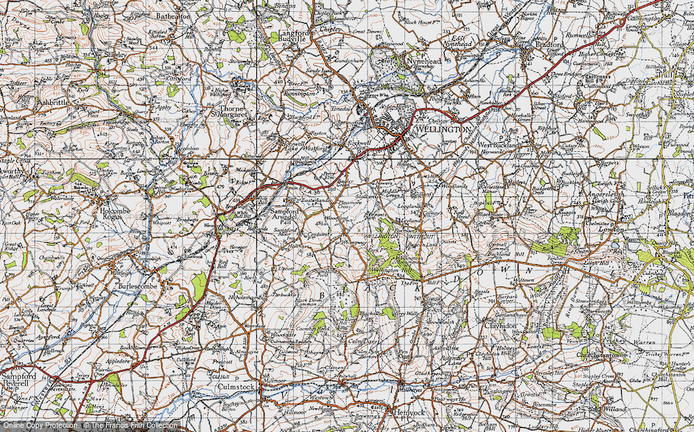 Old Map of Pleamore Cross, 1946 in 1946