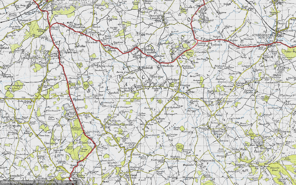 Old Map of Pleck, 1945 in 1945