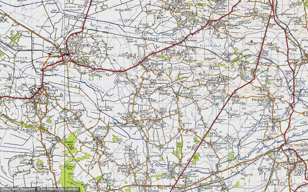 Old Map of Plot Street, 1946 in 1946