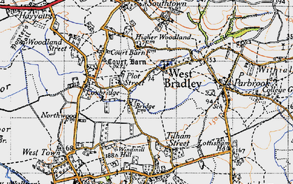Old map of Plot Street in 1946