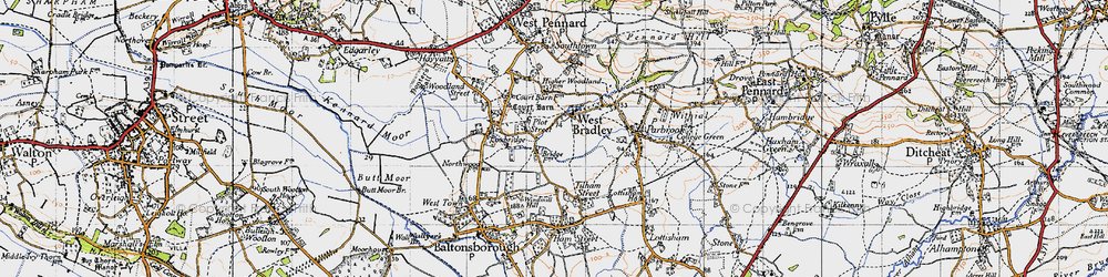 Old map of Plot Street in 1946