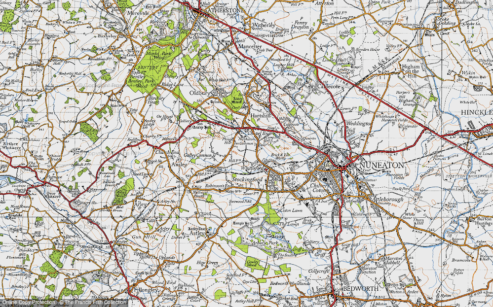 Old Map of Plough Hill, 1946 in 1946