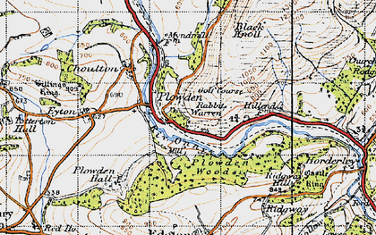 Old map of Plowden in 1947