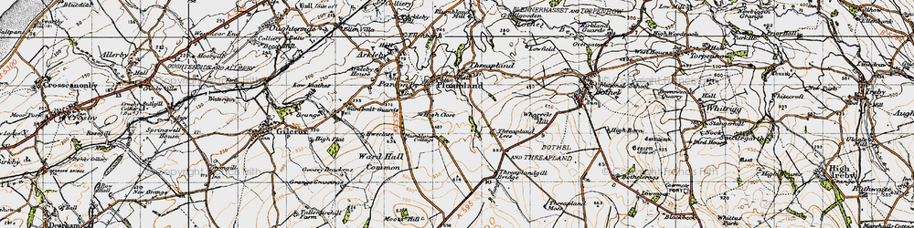Old map of Plumbland in 1947