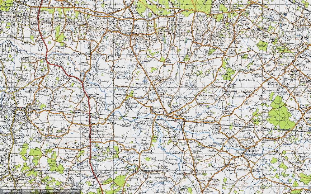 Old Map of Plumtree Green, 1940 in 1940