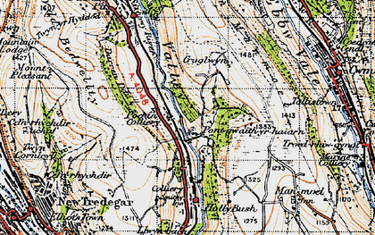Old map of Pochin Houses in 1947