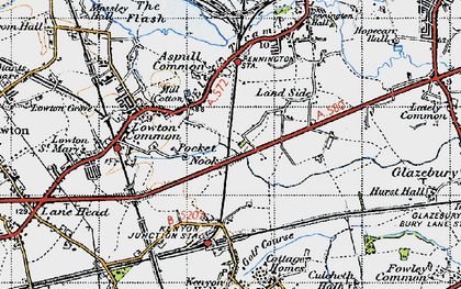 Old map of Pocket Nook in 1947