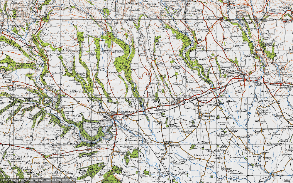 Old Map of Historic Map covering Brecks Wood in 1947