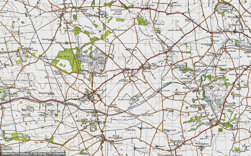 Old Map of Pockthorpe, 1946 in 1946