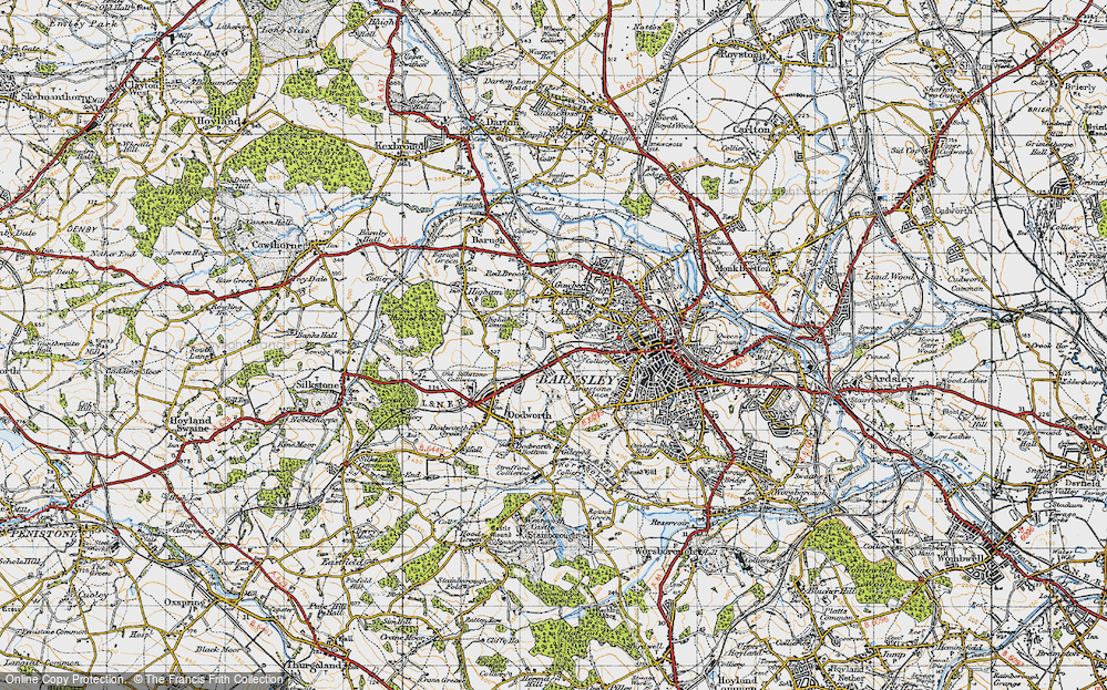 Old Map of Pogmoor, 1947 in 1947
