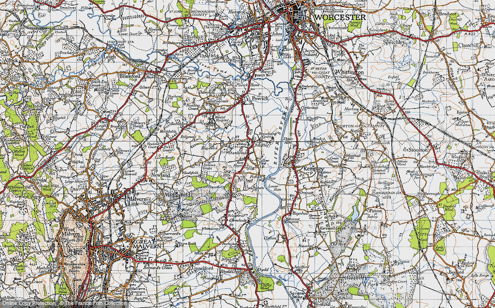 Old Map of Pole Elm, 1947 in 1947