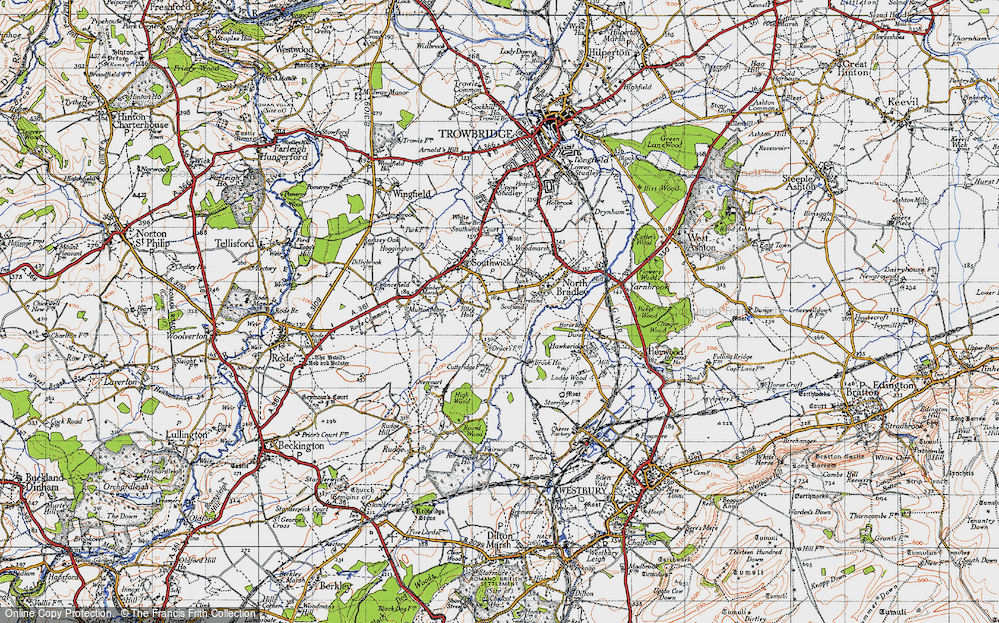 Old Map of Pole's Hole, 1946 in 1946