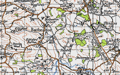 Old map of Poleshill in 1946