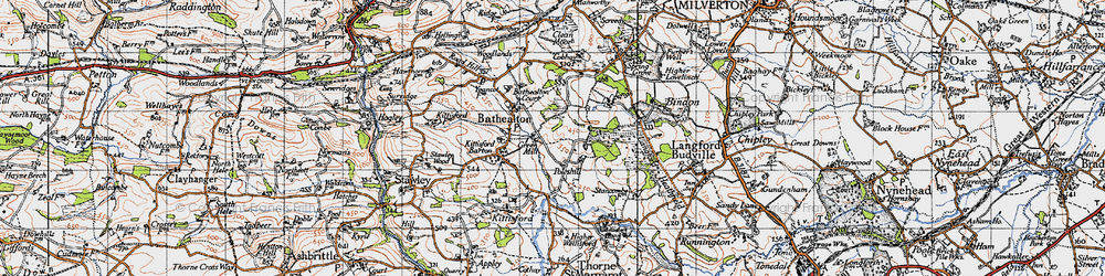 Old map of Poleshill in 1946
