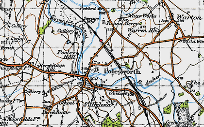Old map of Polesworth in 1946
