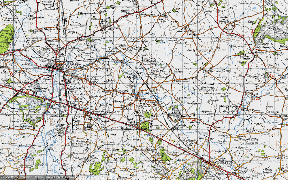 Historic Ordnance Survey Map of Polesworth, 1946