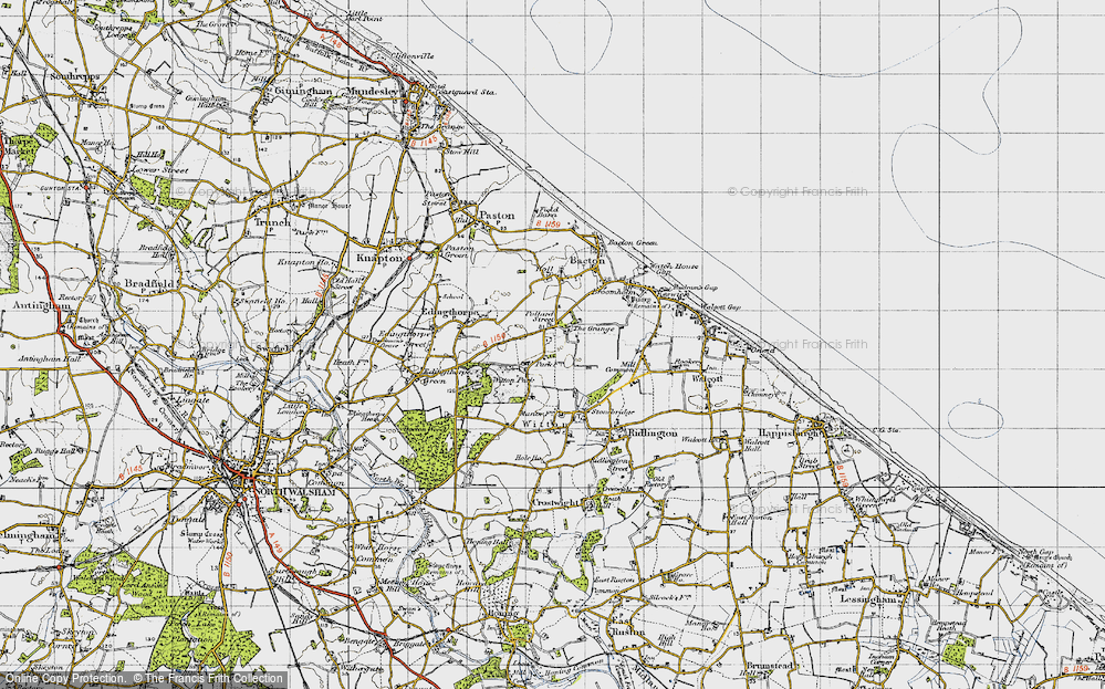 Old Map of Pollard Street, 1945 in 1945