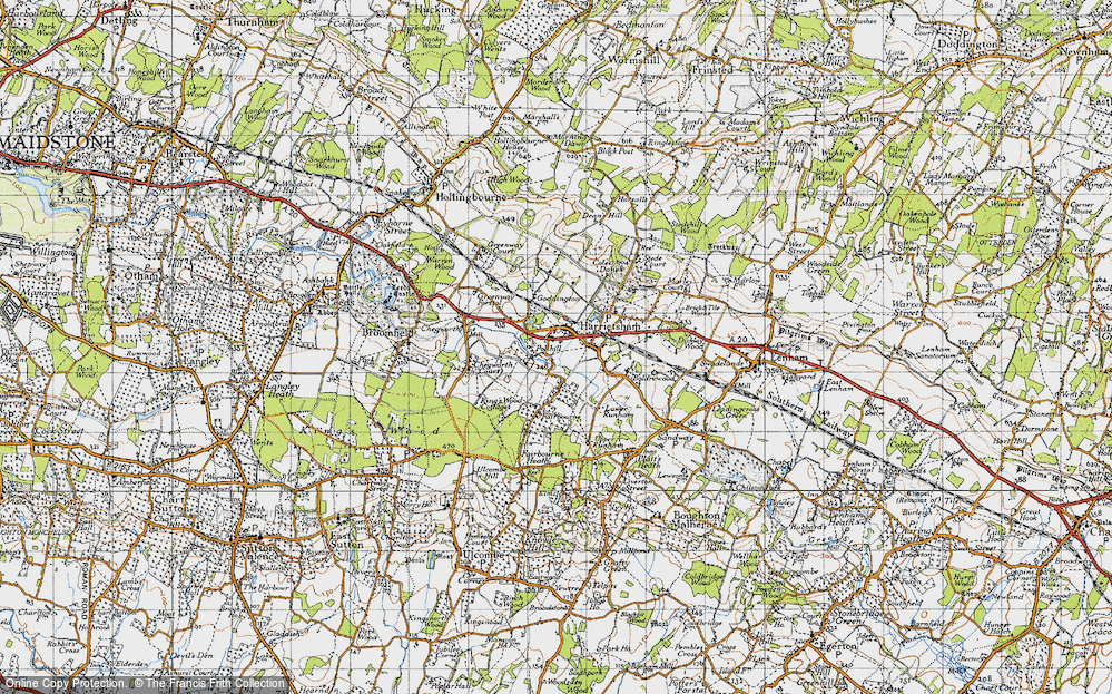 Old Map of Pollhill, 1940 in 1940