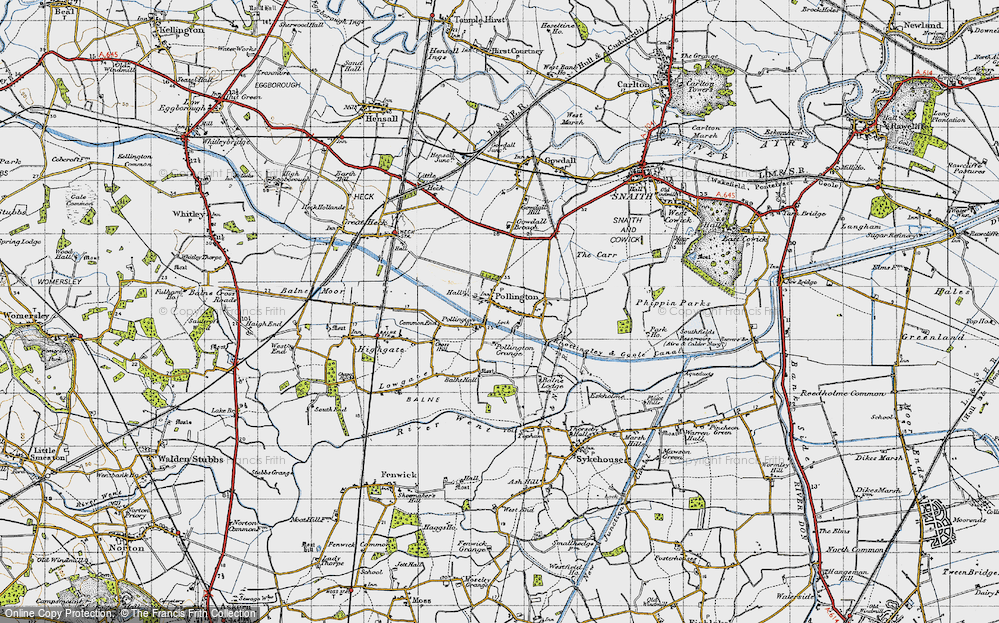 Old Map of Pollington, 1947 in 1947