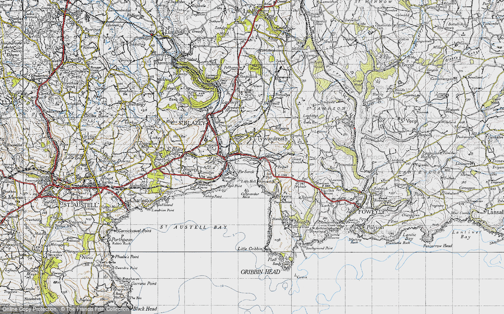 Old Map of Polmear, 1946 in 1946