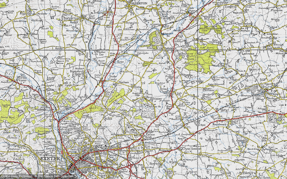 Old Map of Poltimore, 1946 in 1946