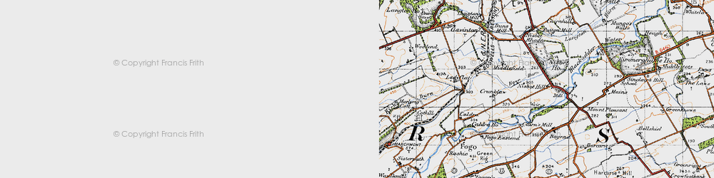 Old map of Backlea Plantn in 1947
